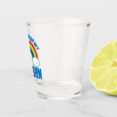 私は私のゲイ誇りを持った息子LGBTQママパパ親の私の ショットグラス (右)