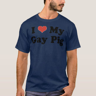 私は私のゲイ豚ハートおもしろいLGBTペットプライドが大好き誇りを持った Tシャツ