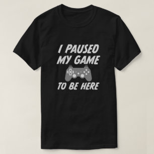 私は私のゲームおもしろいなメンズゲーマーのここにあるワイシャツ休止 Tシャツ