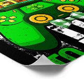 私は私のゲームを一時停止ここにビデオゲームのフラグStパット ポスター (角)