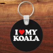 私は私のコアラが大好き キーホルダー (正面)