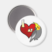 私は私のコッカティエルが大好き マグネット (正面/裏面)