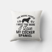 私は私のコッカースパニエル犬 クッション (裏面)