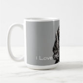 私は私のコッカースパニエル犬 コーヒーマグカップ (左)