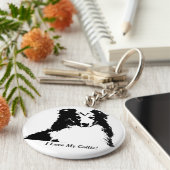 私は私のコリーのキーカスタムチェーンが大好き キーホルダー (側面)