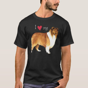 私は私のコリーを愛します Tシャツ