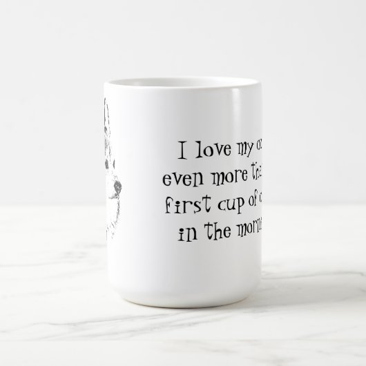 私は私のコルギマグが大好きです コーヒーマグカップ (中央)