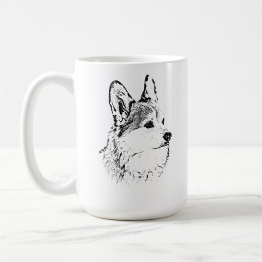 私は私のコルギマグが大好きです コーヒーマグカップ (左)