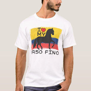 私は私のコロンビアのPaso Finoを愛します Tシャツ