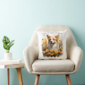 私は私のコーギドッグフローラポートレート クッション (椅子)