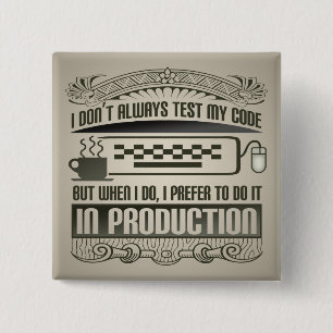 私は私のコードを常にテストしません 缶バッジ