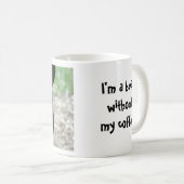 私は私のコーヒーなしにくまです コーヒーマグカップ (正面右)