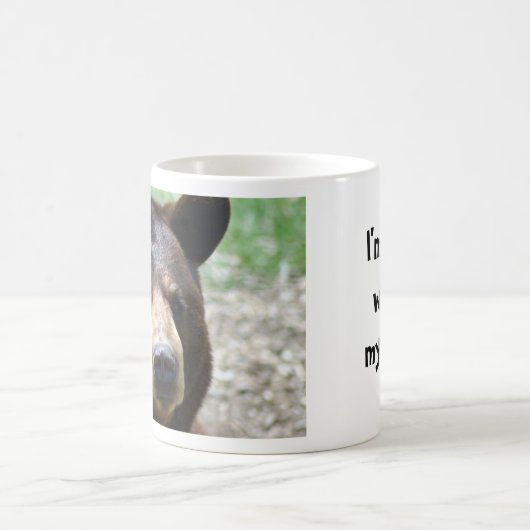 私は私のコーヒーなしにくまです コーヒーマグカップ (中央)