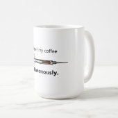 私は私のコーヒーを静脈内で取ります コーヒーマグカップ (正面右)