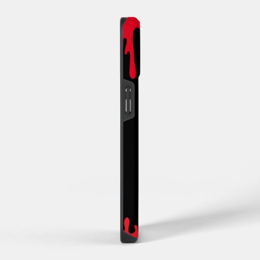 私は私のゴシックガールフレンド滴下赤いハート写真 iPhoneケース (右側面)