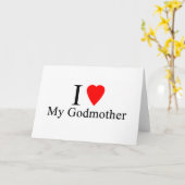 私は私のゴッドマザーを愛している カード (黄色い花)