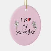 私は私のゴッドマザー写真セラミックオーナメント セラミックオーナメント (右)