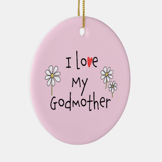 私は私のゴッドマザー写真セラミックオーナメント セラミックオーナメント (右)
