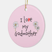 私は私のゴッドマザー写真セラミックオーナメント セラミックオーナメント (左)