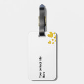 私は私のゴム製アヒルの荷物のラベルを愛します ラゲッジタグ (裏面縦)