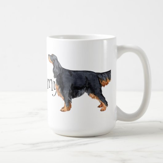 私は私のゴードンセッターを愛します コーヒーマグカップ (右)