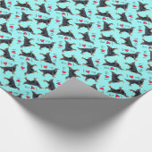 私は私のゴードンセッターを愛します ラッピングペーパー (角)