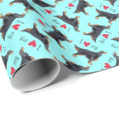 私は私のゴードンセッターを愛します ラッピングペーパー (ロールコーナー)