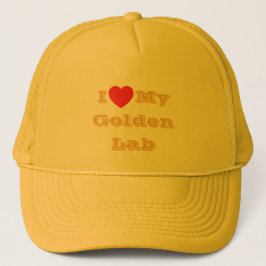 私は私のゴールデンイエロー・ラブラドール・レトリーバー キャップ