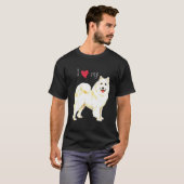 私は私のサモアイが大好き Tシャツ (正面フル)