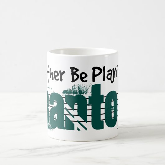 私は私のサントア遊ーになりたい コーヒーマグカップ (中央)