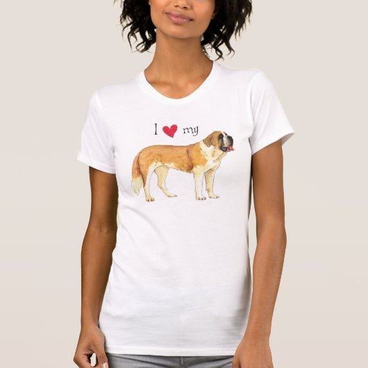 私は私のサンベルナール峠を愛します Tシャツ (正面)