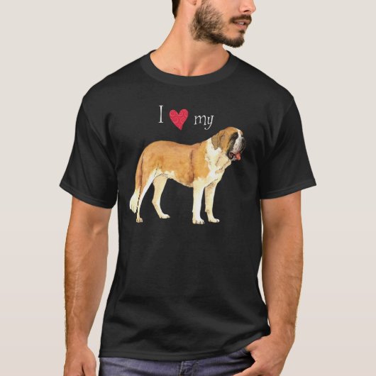 私は私のサンベルナール峠を愛します Tシャツ (正面)