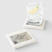 私は私のシチリアの祖先を愛する |コースターカスタムズ ストーンコースター (横)