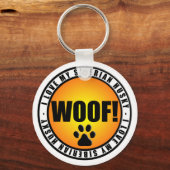 私は私のシベリアのハスキーが大好き！キーチェーン キーホルダー (正面)