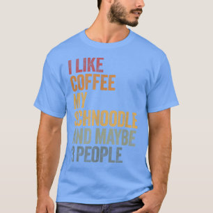 私は私のシュヌードルと多分3人のヴィントをコーヒーが好き Tシャツ