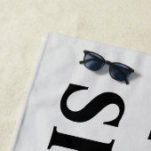 私は私のシーズー（犬）Tzuが大好き ビーチタオル (インサイチュ)