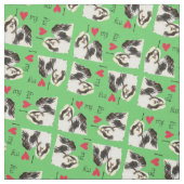 私は私のシーズー（犬）Tzuが大好き ファブリック (見本)