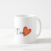 私は私のシーズー(犬)Tzuを愛します コーヒーマグカップ (正面右)