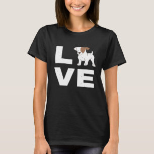 私は私のジャックラッセル犬の子犬ペットラバーギフトPr愛 Tシャツ