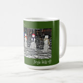 私は私のジャングルの鐘を凍らせている – 雪の人々 コーヒーマグカップ (正面右)