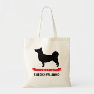 私は私のスウェーデンのVallhundのトートバックを愛します トートバッグ
