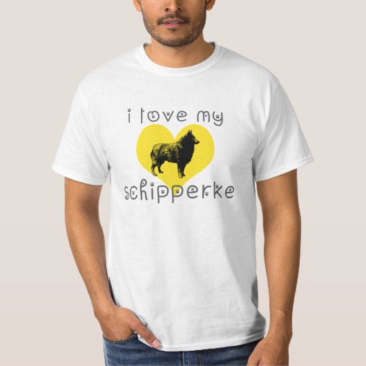 私は私のスキッペルーが大好き Tシャツ (正面)