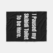 私は私のスキピディトイレを一時停止ここにUniソフトスタイル フリースブランケット (正面(横))