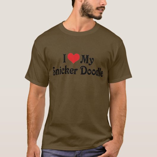 私は私のスニッカドゥードルが大好き Tシャツ (正面)