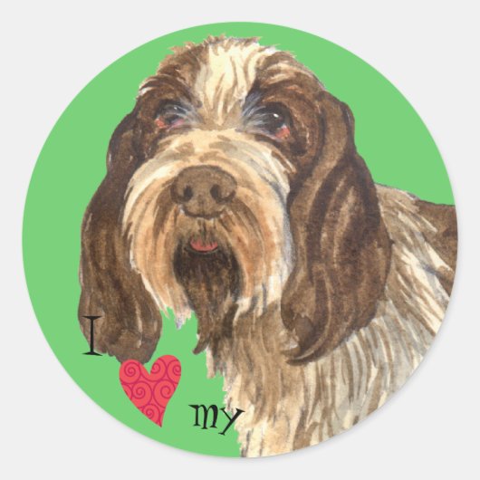 私は私のスピノンのイタリア語が大好き ラウンドシール (正面)