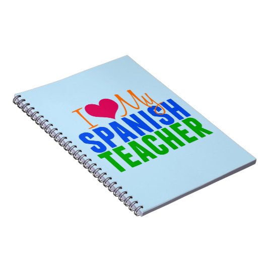 私は私のスペインのな先生を愛します ノートブック (右側)