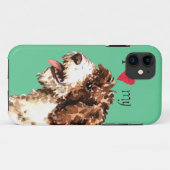 私は私のスペインのな水犬を愛します Case-Mate iPhoneケース (裏面(横))