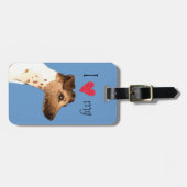 私は私のスムーズなキツネテリアが大好き ラゲッジタグ (正面横)