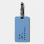 私は私のスムーズなキツネテリアが大好き ラゲッジタグ (裏面縦)