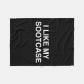 私は私のスーツケーストランプおもしろいトノベルティY2が好き フリースブランケット (正面(横))